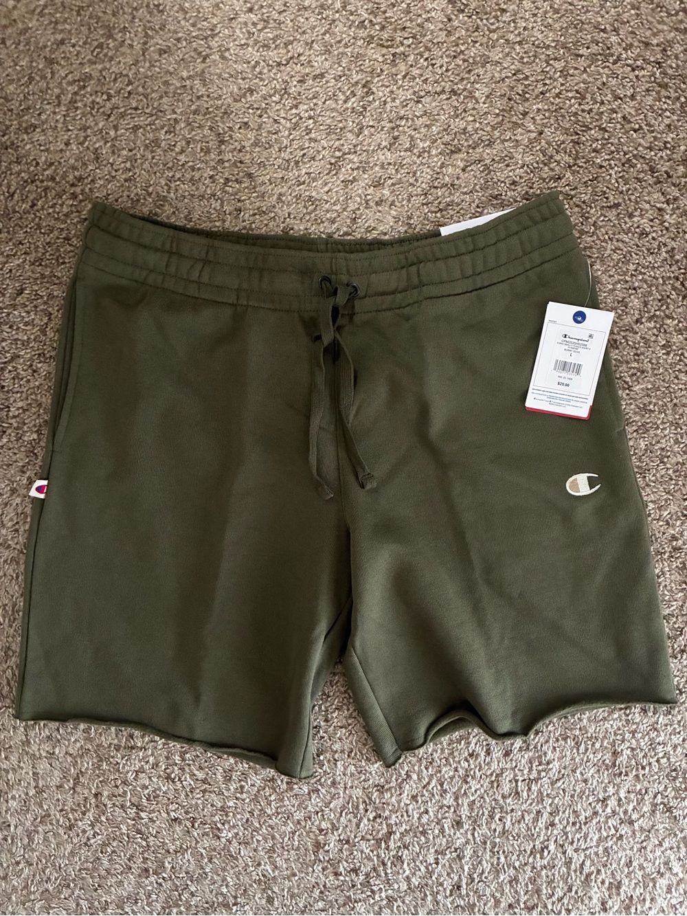 NWT - Champion Olive Green Athletic Drawstring Shorts